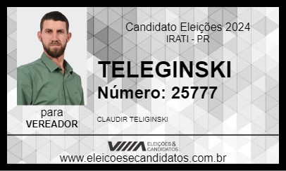 Candidato TELEGINSKI 2024 - IRATI - Eleições