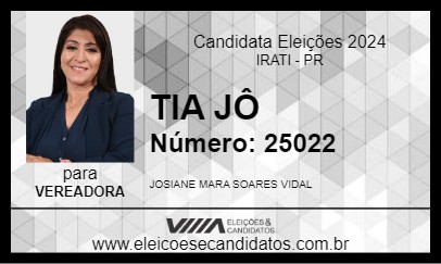 Candidato TIA JÔ 2024 - IRATI - Eleições