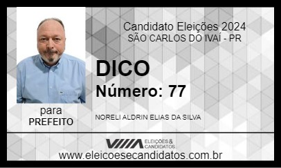 Candidato DICO 2024 - SÃO CARLOS DO IVAÍ - Eleições