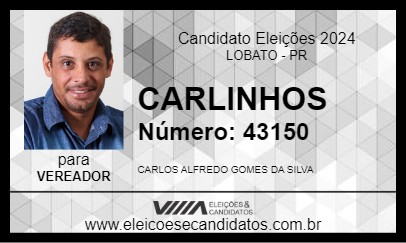 Candidato CARLINHOS 2024 - LOBATO - Eleições