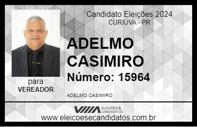 Candidato ADELMO CASIMIRO 2024 - CURIÚVA - Eleições