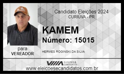 Candidato KAMEM 2024 - CURIÚVA - Eleições