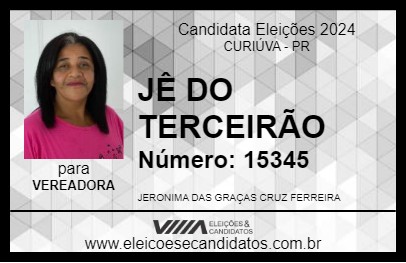 Candidato JÊ DO TERCEIRÃO 2024 - CURIÚVA - Eleições