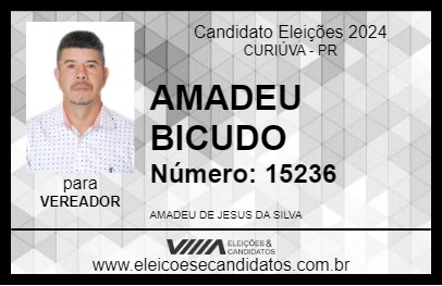 Candidato AMADEU BICUDO 2024 - CURIÚVA - Eleições