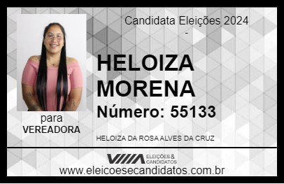 Candidato HELOIZA MORENA 2024 - TUNAS DO PARANÁ - Eleições