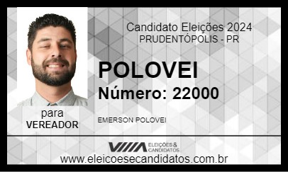 Candidato POLOVEI 2024 - PRUDENTÓPOLIS - Eleições