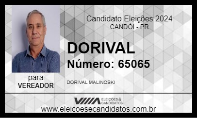 Candidato DORIVAL 2024 - CANDÓI - Eleições