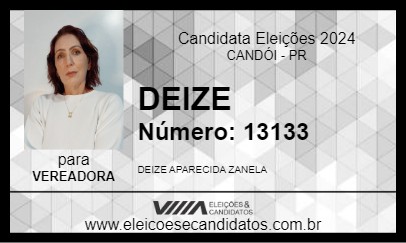 Candidato DEIZE 2024 - CANDÓI - Eleições