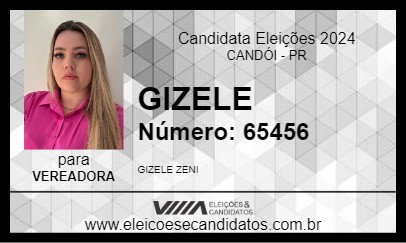 Candidato GIZELE 2024 - CANDÓI - Eleições