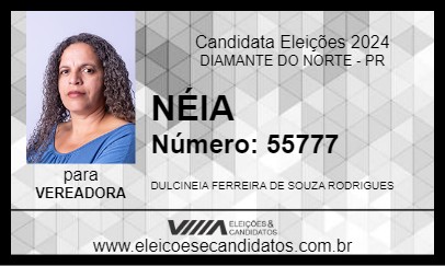 Candidato NÉIA 2024 - DIAMANTE DO NORTE - Eleições