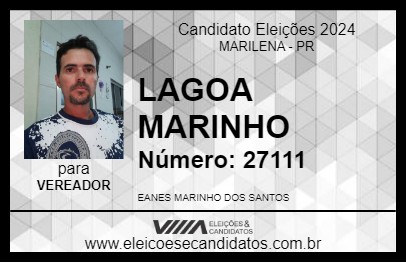 Candidato LAGOA MARINHO 2024 - MARILENA - Eleições