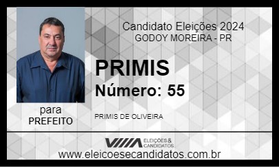 Candidato PRIMIS 2024 - GODOY MOREIRA - Eleições