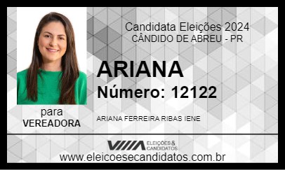 Candidato ARIANA 2024 - CÂNDIDO DE ABREU - Eleições