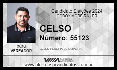 Candidato CELSO 2024 - GODOY MOREIRA - Eleições