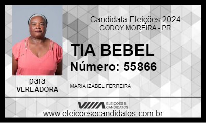 Candidato TIA BEBEL 2024 - GODOY MOREIRA - Eleições