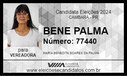 Candidato BENE PALMA 2024 - CAMBARÁ - Eleições