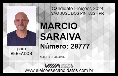 Candidato MARCIO SARAIVA 2024 - SÃO JOSÉ DOS PINHAIS - Eleições