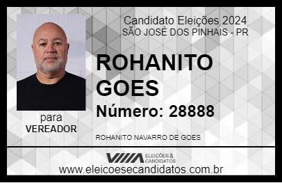 Candidato ROHANITO GOES 2024 - SÃO JOSÉ DOS PINHAIS - Eleições