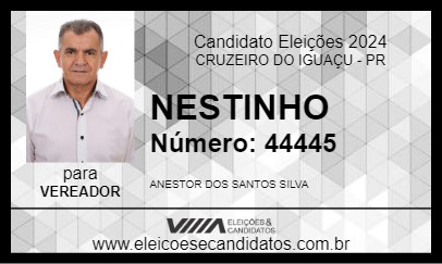 Candidato NESTINHO 2024 - CRUZEIRO DO IGUAÇU - Eleições