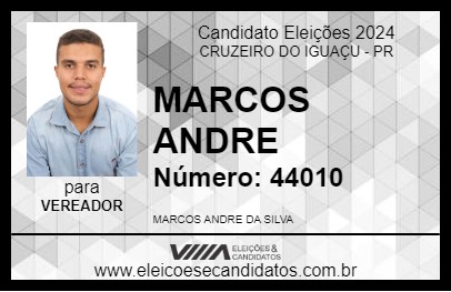 Candidato MARCOS ANDRE 2024 - CRUZEIRO DO IGUAÇU - Eleições