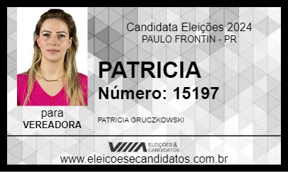 Candidato PATRICIA 2024 - PAULO FRONTIN - Eleições