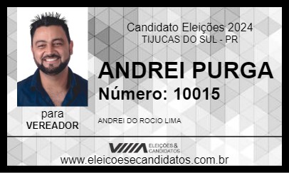 Candidato ANDREI PURGA 2024 - TIJUCAS DO SUL - Eleições