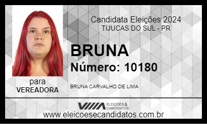 Candidato BRUNA 2024 - TIJUCAS DO SUL - Eleições