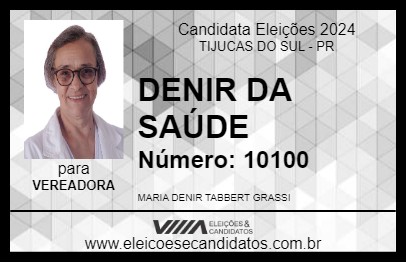 Candidato DENIR DA SAÚDE 2024 - TIJUCAS DO SUL - Eleições