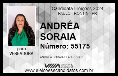 Candidato ANDRÉA SORAIA 2024 - PAULO FRONTIN - Eleições