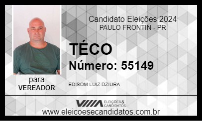 Candidato TÉCO 2024 - PAULO FRONTIN - Eleições