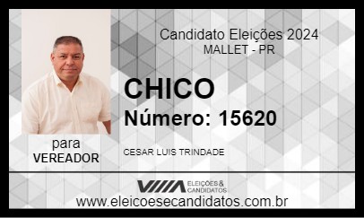 Candidato CHICO 2024 - MALLET - Eleições