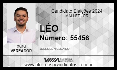 Candidato LÉO 2024 - MALLET - Eleições