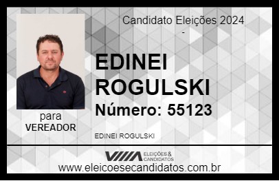 Candidato EDINEI ROGULSKI 2024 - MALLET - Eleições