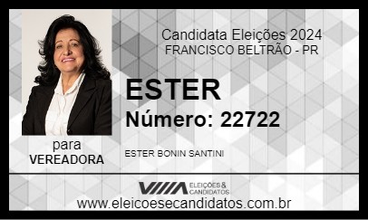 Candidato ESTER 2024 - FRANCISCO BELTRÃO - Eleições