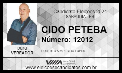 Candidato ROBERTO LOPES 2024 - SABÁUDIA - Eleições