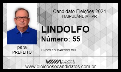 Candidato LINDOLFO 2024 - ITAIPULÂNDIA - Eleições