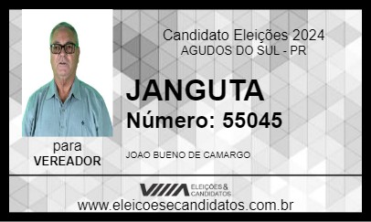 Candidato JANGUTA 2024 - AGUDOS DO SUL - Eleições