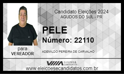 Candidato PELE 2024 - AGUDOS DO SUL - Eleições