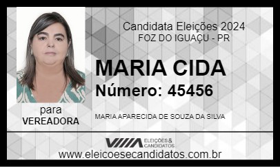 Candidato MARIA DO POVO 2024 - FOZ DO IGUAÇU - Eleições