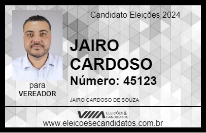 Candidato JAIRO CARDOSO 2024 - FOZ DO IGUAÇU - Eleições