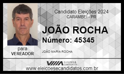 Candidato JOÃO ROCHA 2024 - CARAMBEÍ - Eleições