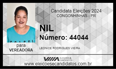 Candidato NIL 2024 - CONGONHINHAS - Eleições