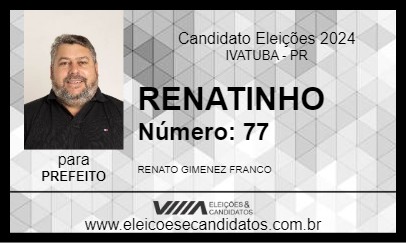 Candidato RENATINHO 2024 - IVATUBA - Eleições