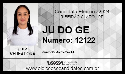 Candidato JU DO GE  2024 - RIBEIRÃO CLARO - Eleições