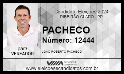 Candidato PACHECO 2024 - RIBEIRÃO CLARO - Eleições