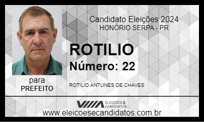 Candidato ROTILIO 2024 - HONÓRIO SERPA - Eleições