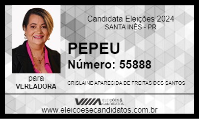 Candidato PEPEU 2024 - SANTA INÊS - Eleições