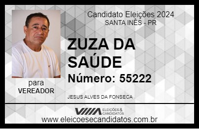 Candidato ZUZA DA SAÚDE 2024 - SANTA INÊS - Eleições