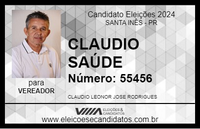 Candidato CLAUDIO SAÚDE 2024 - SANTA INÊS - Eleições