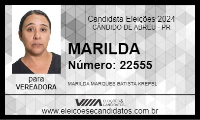 Candidato MARILDA 2024 - CÂNDIDO DE ABREU - Eleições